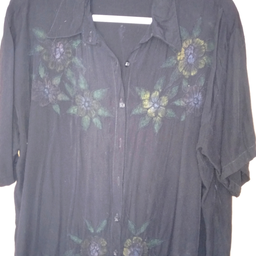 Jane Ashley black XL top